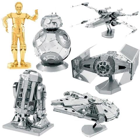 6 Modelli In Metallo 3d Di Star Wars - Foto 1