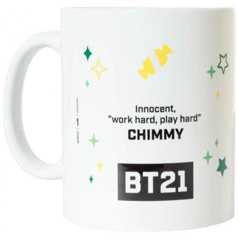 Mug Bt21 Cimmy Junior 300 Ml Ceramica Bianco / verde / giallo - Foto 2