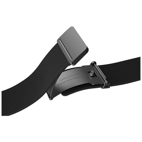 Cinturino Milanese Gp-tyr870saabw Per Galaxy Watch4 Band M L Nero Metallo - Foto 2