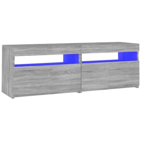 Mobile Porta TV con Luci LED Grigio Sonoma 120x35x40 cmcm - Foto 1