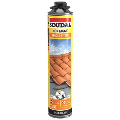 Soudal Schiuma Per Pistola Schiuma Poliuretanica Per Coppi E Tegole 700 Ml - Foto 1