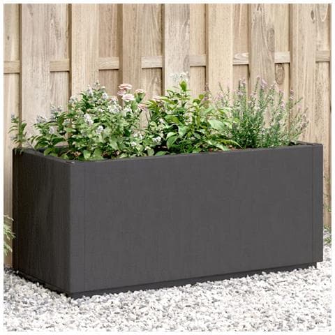 Fioriera Da Giardino Grigio Scuro 80x36x35 Cm In Pp - Foto 1