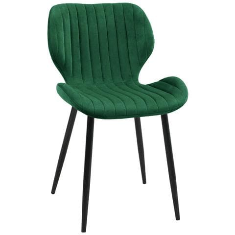 Set di 2 Sedie da Pranzo in Velluto SJ. 17, Colore Verde Bottiglia - Foto 2