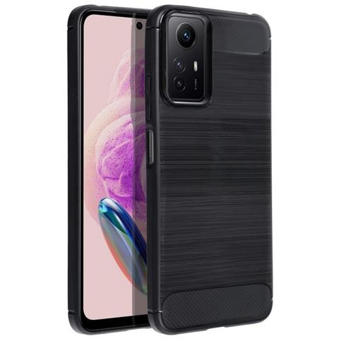 Custodia B-case Tpu Silicone Cover Case Per Xiaomi Redmi Note 12s Carbon Metal Black - Foto 1