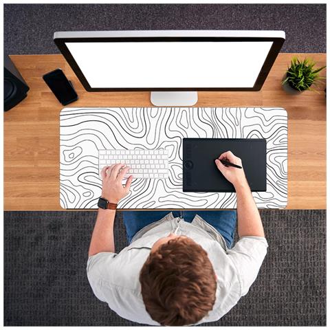 Sottomano Da Scrivania: Tappetino Per Mouse Grande White S - Foto 5