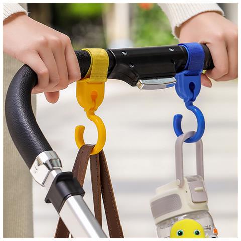 Confezione Da 2 Ganci Rotanti Per Passeggino, Rotazione A 360 Gradi - Foto 3