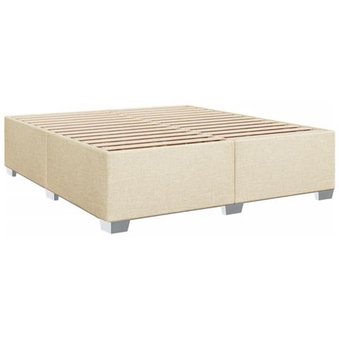 Giroletto Senza Materasso Crema 200x200 Cm In Tessuto - Foto 3