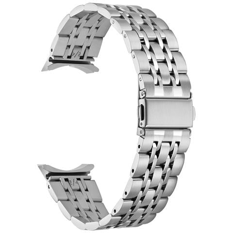 Cinturino In Acciaio Inossidabile Per Samsung Galaxy Watch 4/5/6 Silver - Foto 3