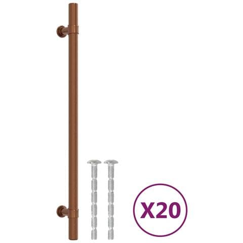 Maniglie Per Mobili 20 Pz Bronzo 224 Mm In Acciaio Inox - Foto 2