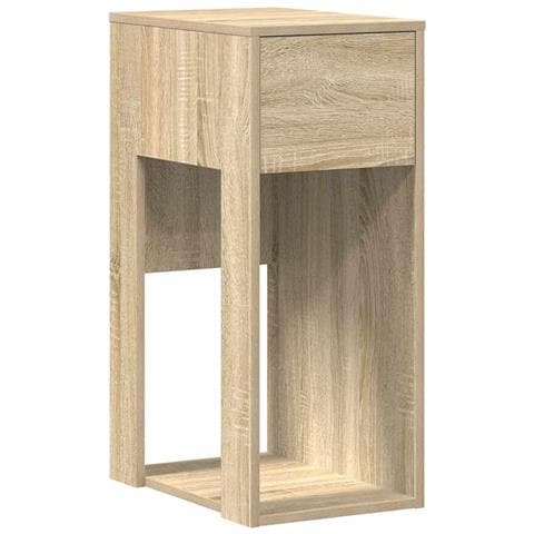Supporto Per Computer A Torre Con Cassetto Rovere 30x44x74 Cm - Foto 2