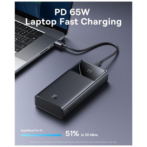 STAR LORD OVERSEAS EDITION 20.000 MAH DIGITAL DISPLAY POWERBANK 65W-SIYAH Polimeri di litio (LiPo) 20000 mAh Nero - Foto 5
