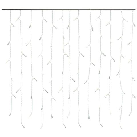 Lusso Casadino -  Luci A Ghiaccioli A Led 10 M 400 Led Bianco Caldo 8 Funzioni - Foto 2