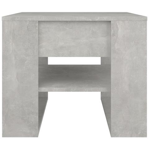 Lusso Casadino -  Tavolino Salotto Grigio Cemento 55,5x55x45 Cm Legno Multistrato - Foto 2
