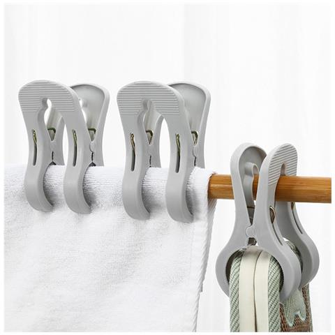 Pinze Per Stendere Grandi (5 Pezzi) Compatibili Con Pp E Metallo, Resistenti Al Vento, Ideali Per Asciugare Coperte E Lenzuola Senza Segni - Foto 2