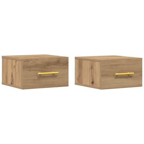 Armadio da Notte 2 pcs rovere artigianale 35 x 35 x 20 cm - Foto 1