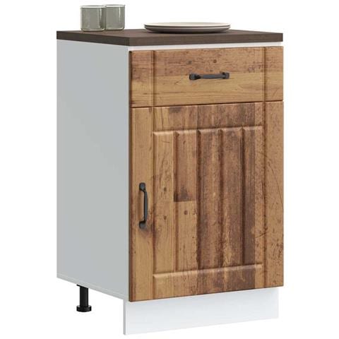 Base da Cucina Lucca Legno Antico in Legno Multistrato - Foto 2