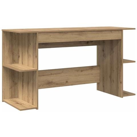 Scrivania rovere artigianale 140 x 50 x 75 cm Legno multistrato - Foto 1