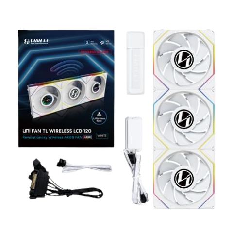 12RTLLCD1W3W sistema di raffreddamento per computer Case per computer Ventilatore 12 cm Bianco - Foto 1