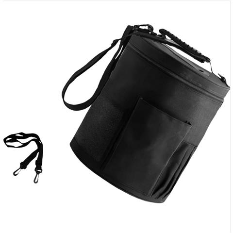 Borsa Porta Filati Artigianale Fai-da-te - Tote Portatile In Tessuto Oxford Per Lana Black - Foto 1