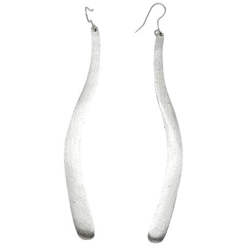 Orecchino Long Wave Con Gancio In Argento Placcato - Foto 1