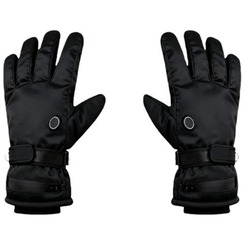 Guanti Riscaldati Ricaricabili Touchscreen Per Attività Invernali All'aperto (batteria 12-24 Ore) Black - Foto 1