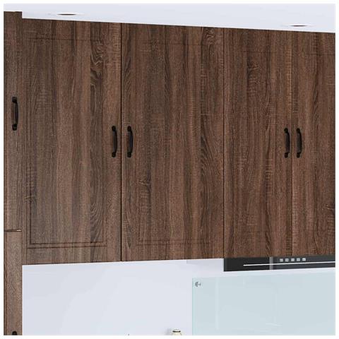 Pensile cucina con lo scaffale Rovere Marrone 50 x 31 x 100 cm - Foto 2