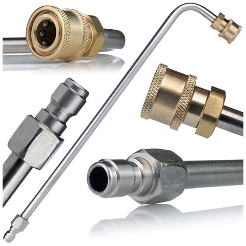 Lancia Alta Pressione 1/4"" 34cm 90° - Qualità E Durata | Max 250 Bar, 60°c | Compatibile Con, Lavor - Foto 1