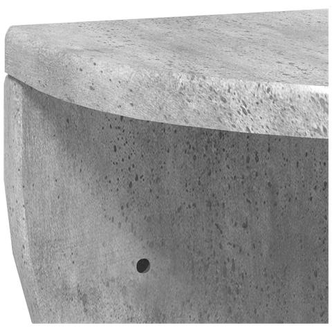 Scaffale da parete 2 pcs Grigio cemento 38 x 19 x 19 cm - Foto 9