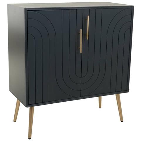 Mobile Da Ingresso In Legno E Metallo 75x37x84,5 - Foto 1