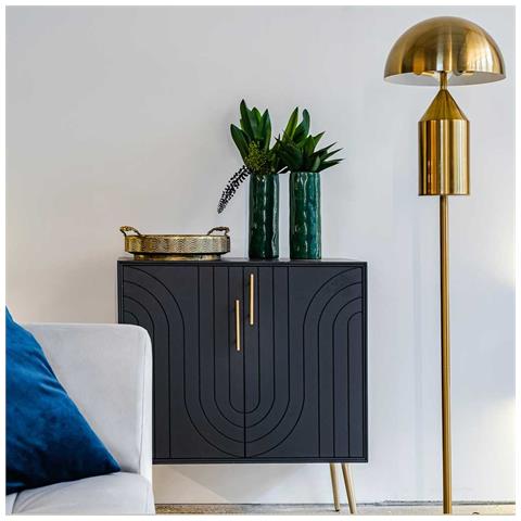 Mobile Da Ingresso In Legno E Metallo 75x37x84,5 - Foto 2