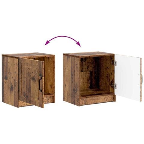 Armadio da Notte Legno antico 43 x 34,5 x 47 cm - Foto 9