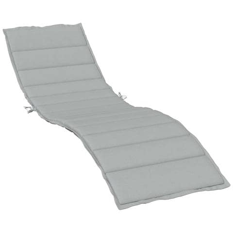 Cuscino per Lettino Prendisole Grigio Chiaro Mélange 200x70x4cm - Foto 1