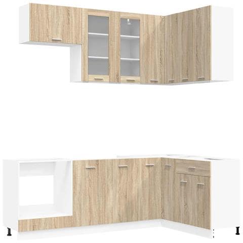 Unità Cucina LYON 8 pcs Rovere Sonoma Legno ingegnerizzato - Foto 1