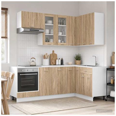 Unità Cucina LYON 8 pcs Rovere Sonoma Legno ingegnerizzato - Foto 2