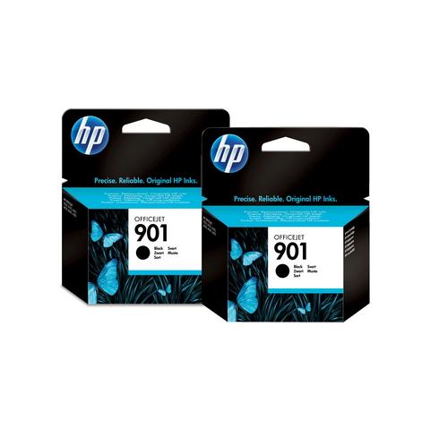 Cartuccia Ink Originale 901 Nera Più Ciano Magenta Gialla Officejet 4500 J4524 Capacità 1060 Pagine Confezione 2 pezzi - Foto 2