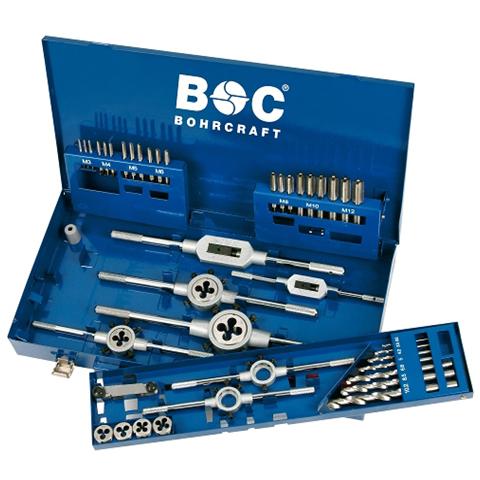 Assortimento Maschi A Mano Filiere Tonde Punte E Accessori HSS-G- 44 Pezzi - Foto 1