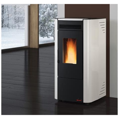 Stufa a Pellet Ketty Rivestimento in Acciaio Verniciato Potenza Termica 6.3 kW 180 m3 Riscaldabili - Foto 2