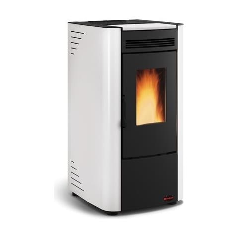 Stufa a Pellet Ketty Rivestimento in Acciaio Verniciato Potenza Termica 6.3 kW 180 m3 Riscaldabili - Foto 7