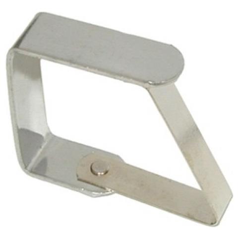 Set 50 Fermatovaglia Con Molla Acciaio Inox Linea Casa - Foto 1