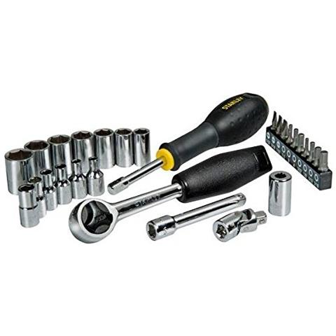 Stht0-73931 - Set Di Chiavi A Bussola 28 Pezzi 1/4 ""finitura Cromo Lucido. - Foto 2