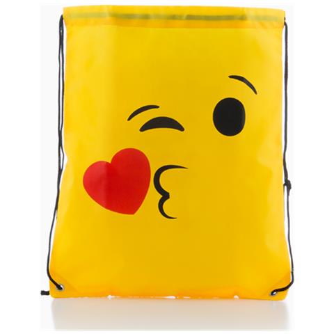 Zaino A Sacca Con Corde Emoticon Kiss - Foto 2