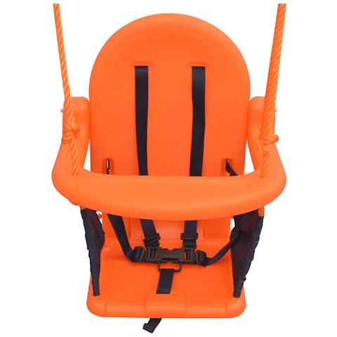 Set Altalena Bimbo Con Imbracatura Di Sicurezza Arancione - Foto 2