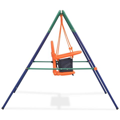 Set Altalena Bimbo Con Imbracatura Di Sicurezza Arancione - Foto 7