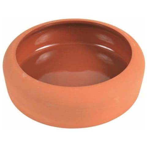 Ciotola In Ceramica 500 Ml / 17cm Colore Terracotta Per Conigli Nani - Foto 2