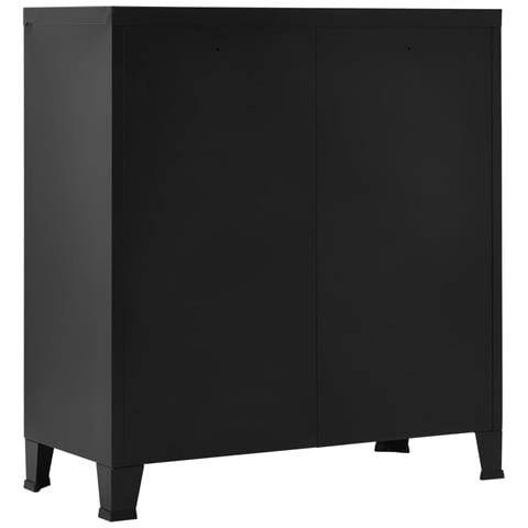 Armadio Classificatore Industriale Nero 90x40x100 cm in Acciaio - Foto 2