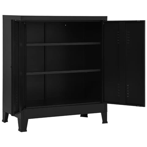 Armadio Classificatore Industriale Nero 90x40x100 cm in Acciaio - Foto 8