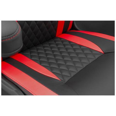Sedia Gaming Dervish Rosso Nero - Foto 2