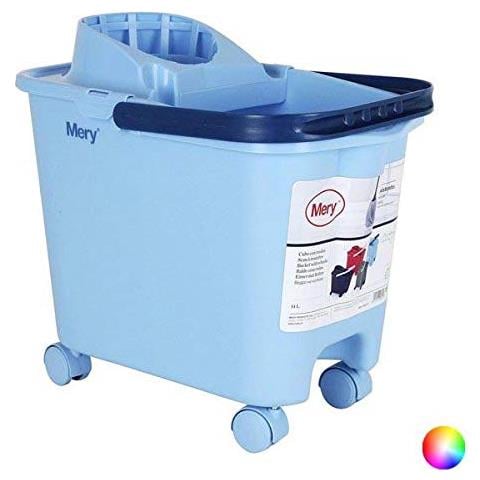 Mery 0325.09 Secchio Con Ruote, Capacità Di 14 Litri, Colore Blu - Foto 3