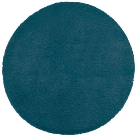 Tappeto Effetto Pelliccia Morbida - Blu Anatra - P 80 Cm - Foto 1