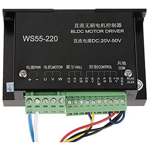 Autista Ws55-220 Bldc Motor Controller Dc 48v 500w Cnc Brushless Mandrino 95 X 6 X 35 Centimetri 374 X 236 X 138 Pollici Pi Vie Packaging Socialme-eu - Foto 4